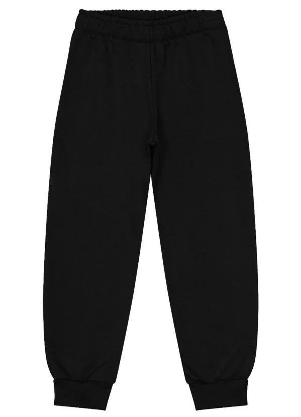 Rovi Kids - Calça Masculina Básica Preto
