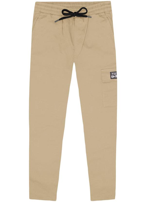 Tigor T Tigre - Calça Masculina Infantil Bege