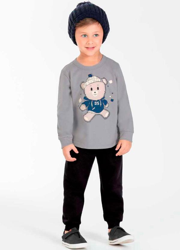 Cativa Kids - Calça Masculina Infantil Confortavel Preto 2