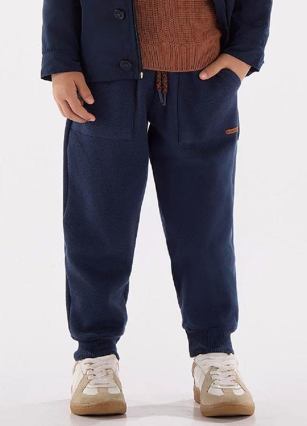 Up Baby - Calça Menino em Alfaiataria Azul