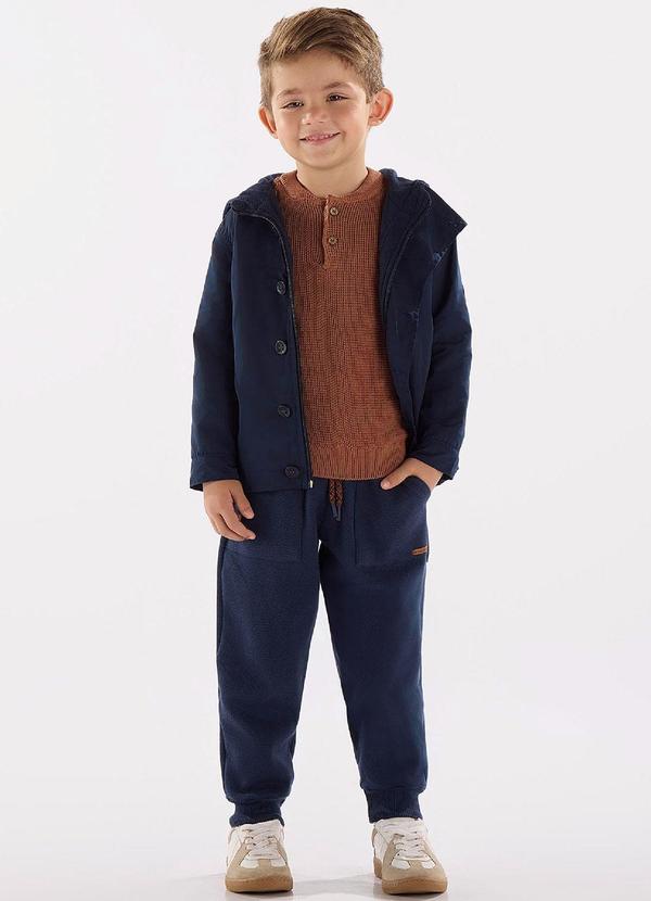 Up Baby - Calça Menino em Alfaiataria Azul 2