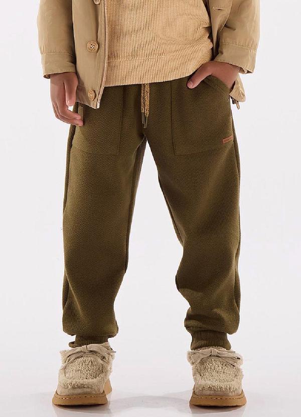 Up Baby - Calça Menino em Alfaiataria Verde