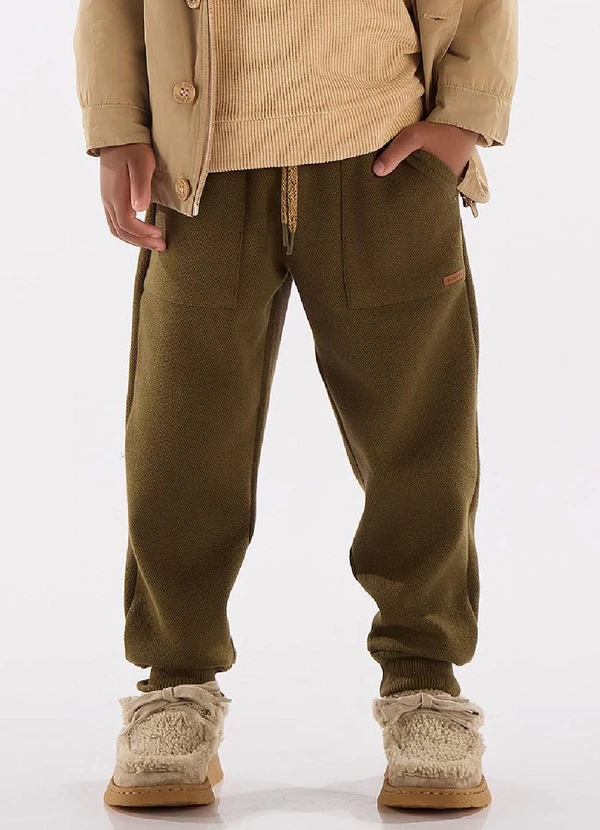 Up Baby - Calça Menino em Alfaiataria Verde