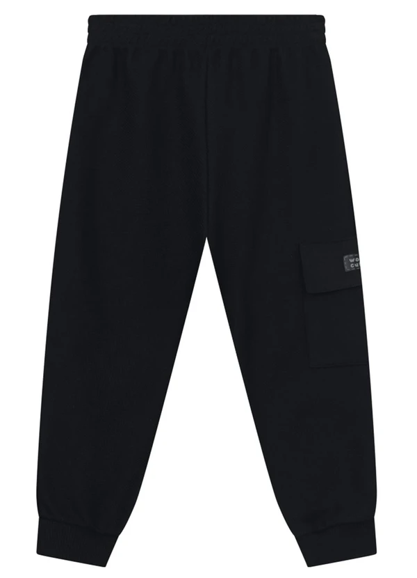 Brandili - Calça Menino em Moletinho Preto 1
