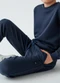 Up Baby - Calça Menino em Moletom Marrom - variação: Azul