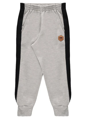 Marlan - Calça Menino em Moletom Felpado Cinza - MARLAN