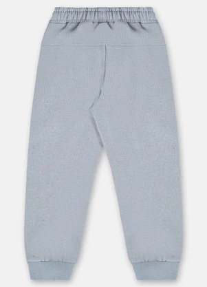 Up Baby - Calça Menino em Moletom Linho Azul - UP BABY