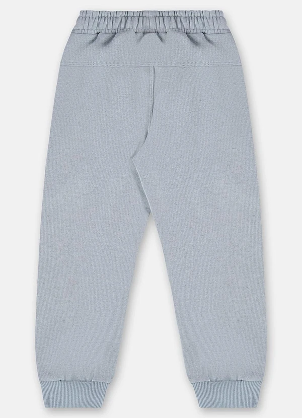 Up Baby - Calça Menino em Moletom Linho Azul 2