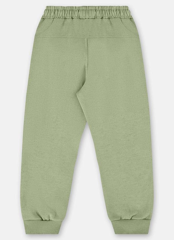 Up Baby - Calça Menino em Moletom Linho Verde 2