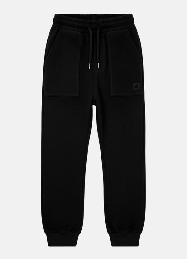 Up Baby - Calça Menino em Moletom Preto