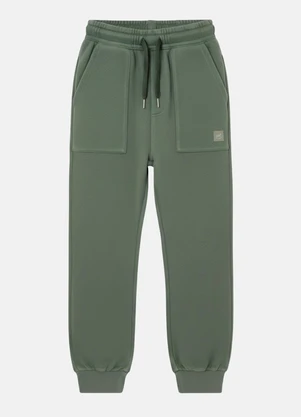 Up Baby - Calça Menino em Moletom Verde - UP BABY