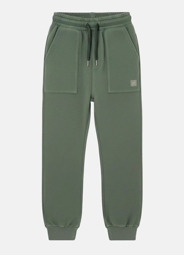 Up Baby - Calça Menino em Moletom Verde