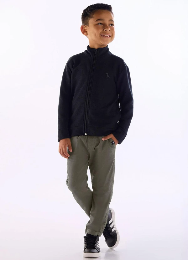 Quimby - Calça Menino em Sarja com Elastano Verde 2