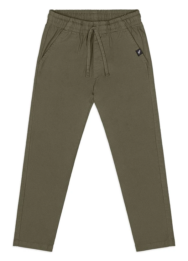 Quimby - Calça Menino em Sarja com Elastano Verde 3