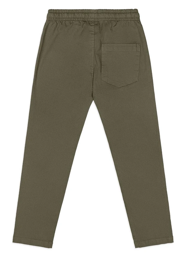 Quimby - Calça Menino em Sarja com Elastano Verde 4