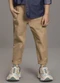 Ioluig - Calça Menino Lisa Sarja com Elastano Preto - variação: Bege