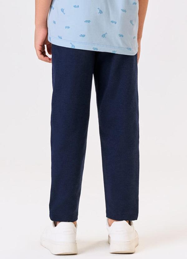 Trick Nick - Calca Menino Moletinho Piquet Tick Nick Azul 2