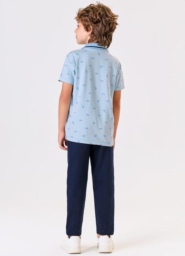 Trick Nick - Calca Menino Moletinho Piquet Tick Nick Azul 4