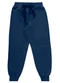Marlan - Calça Menino Moletom Felpado com Recorte Preto - variação: Azul