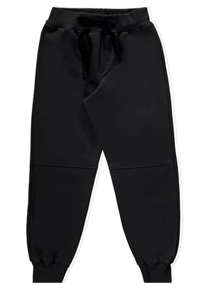 Marlan - Calça Menino Moletom Felpado com Recorte Preto - MARLAN