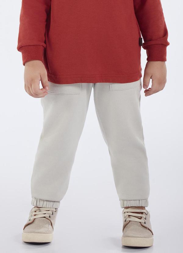 Pulla Bulla - Calça Moletom e Malha Relevo Cinza 1