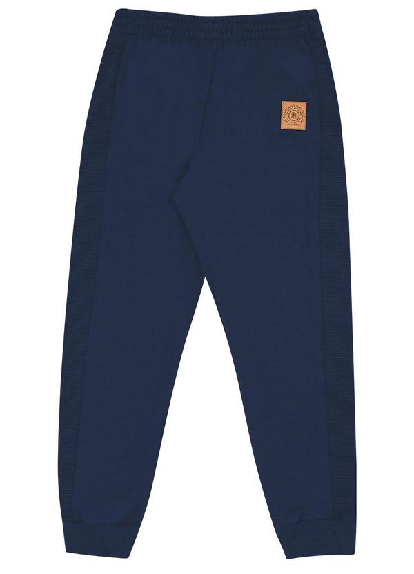Pulla Bulla - Calça Moletom e Malha Relevo Marinho