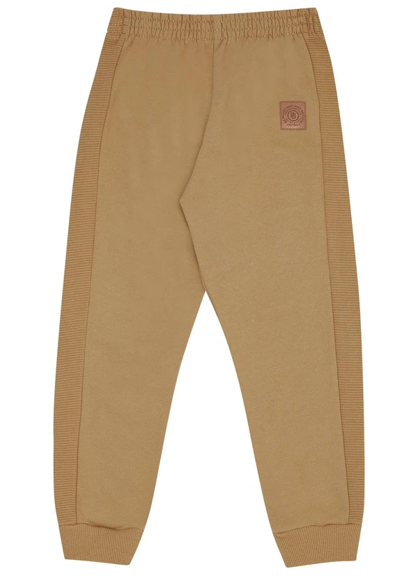 Pulla Bulla - Calça Moletom e Malha Relevo Marrom 3