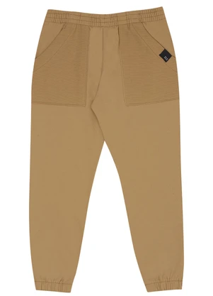 Pulla Bulla - Calça Moletom e Malha Relevo Marrom - PULLA BULLA