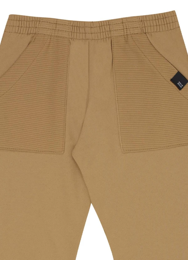 Pulla Bulla - Calça Moletom e Malha Relevo Marrom 2