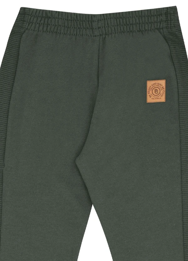 Pulla Bulla - Calça Moletom e Malha Relevo Verde 2