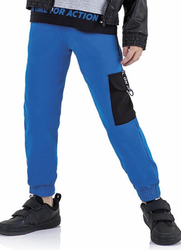 Marisol - Calça Moletom Infantil Azul