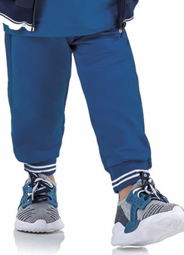 Marisol - Calça Moletom Infantil Masculina Marisol Azul