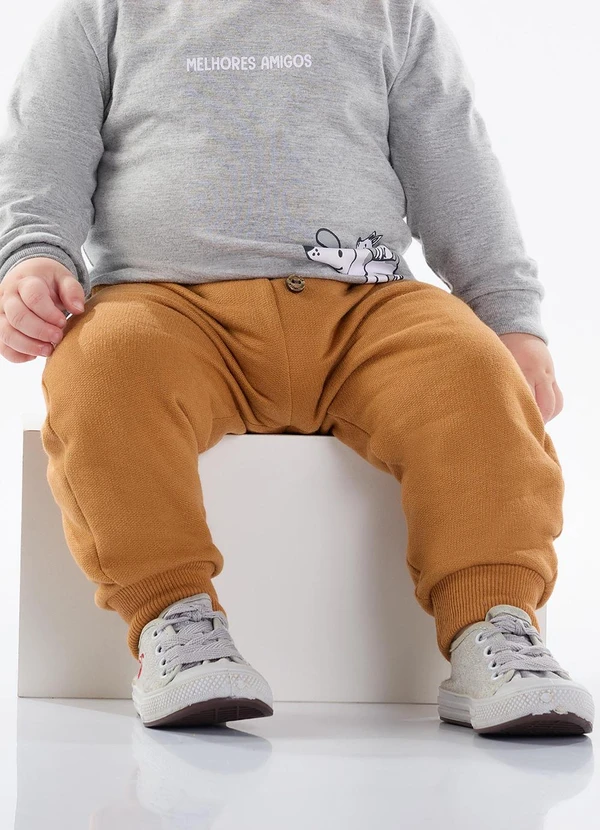 Pulla Bulla - Calca Moletom Marrom