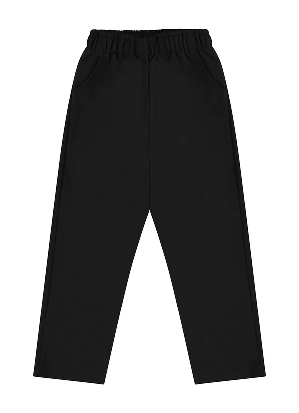 Rovi Kids - Calça Moletom Masculina Preto