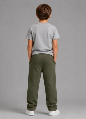 Rovi Kids - Calça Moletom Masculina Verde - ROVI KIDS