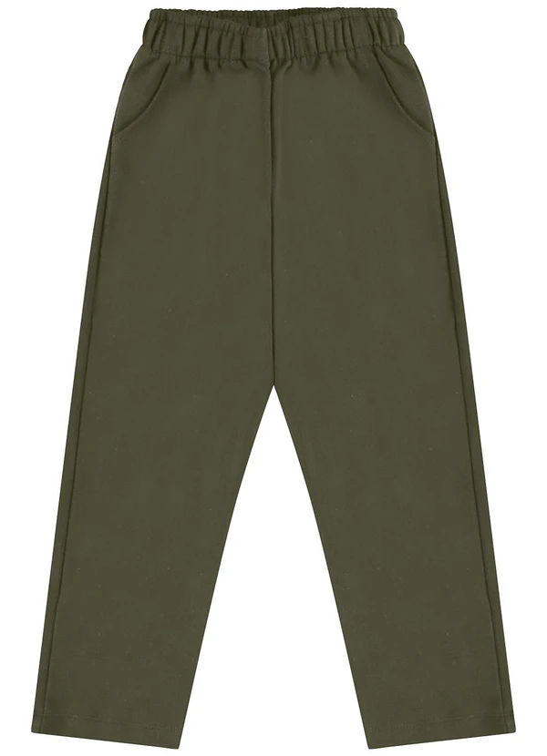 Rovi Kids - Calça Moletom Masculina Verde