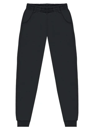Pulla Bulla - Calça Moletom sem Felpa Preto - PULLA BULLA