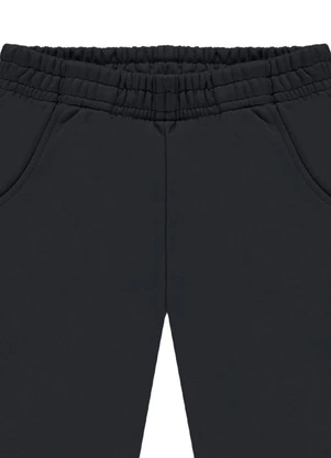 Pulla Bulla - Calça Moletom sem Felpa Preto - PULLA BULLA