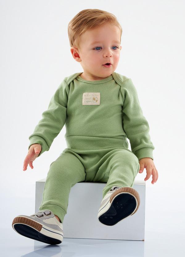 Up Baby - Calça Nature Unissex para Bebê Verde 2