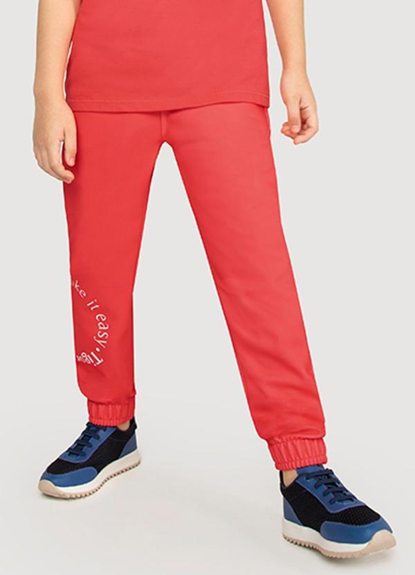 Tigor T Tigre - Calça Neoflex Infantil Menino Vermelho