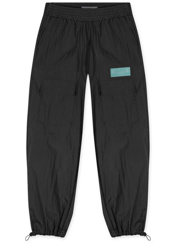 Tigor T Tigre - Calça Oversized Infantil Masculina Preto