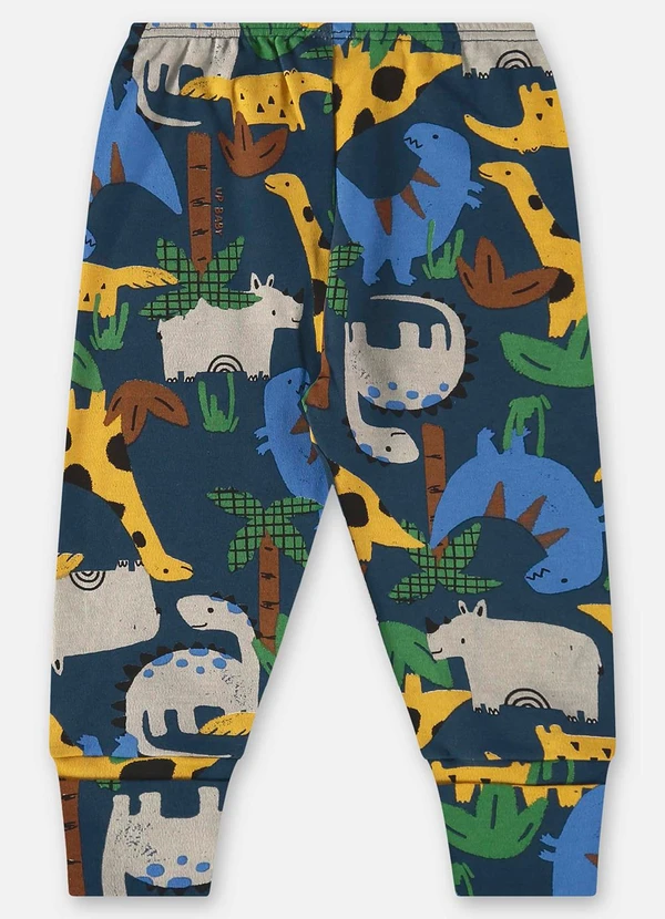 Up Baby - Calça para Bebê Menino em Suedine Azul 2