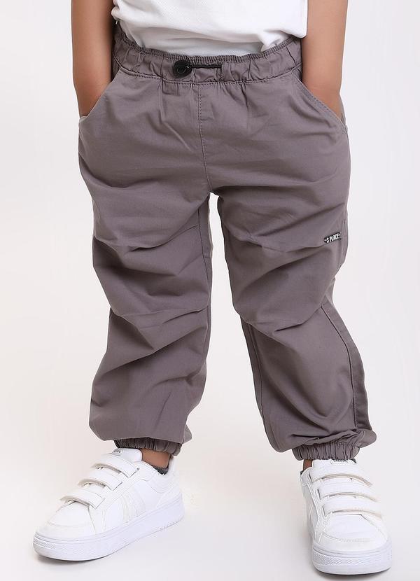 Sun Place - Calça Parachute Bebê Menino Cinza