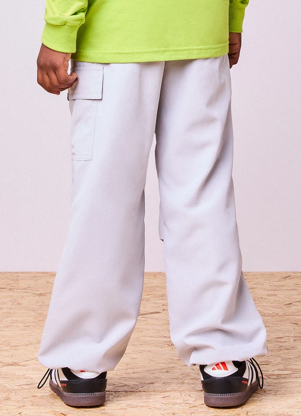 Youccie - Calça Parachute em Tactel Sport Cinza Cinza 2