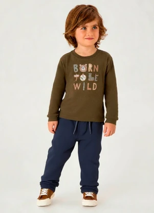 Pulla Bulla - Calça Piqueton Fit Marinho - PULLA BULLA