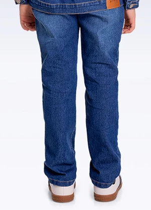 Fakini Kids - Calça Reta Jeans Azul - FAKINI KIDS