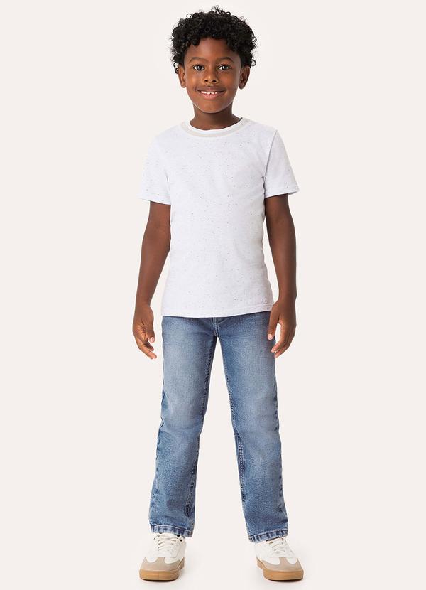 Carinhoso - Calça Reta Jeans Estonada Menino Azul 2