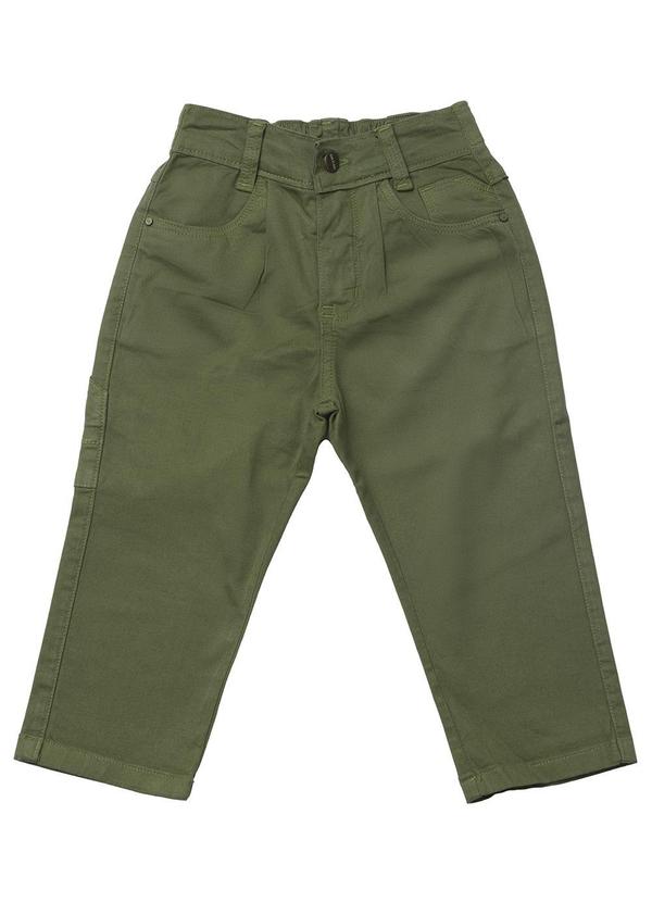 Sun Place - Calça Sarja Bebê Menino Relaxed Verde 2