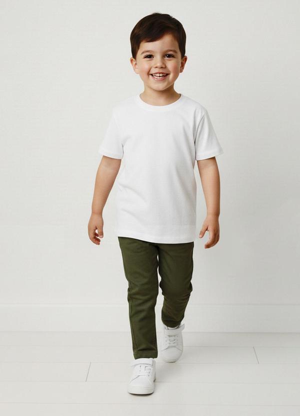 Sun Place - Calça Sarja Bebê Menino Relaxed Verde 4