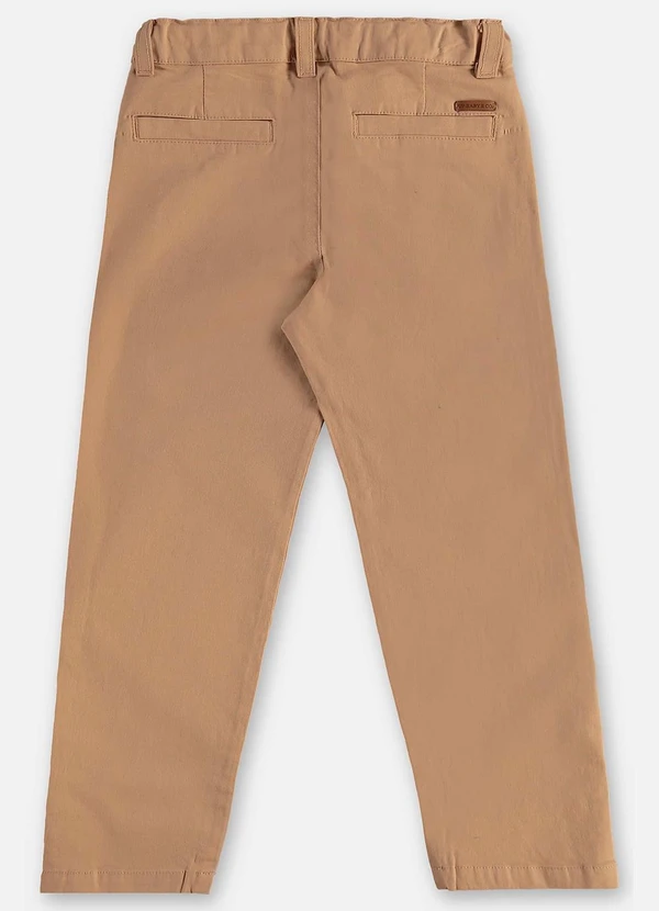 Up Baby - Calça Sarja com Elastano Infantil Bege 4